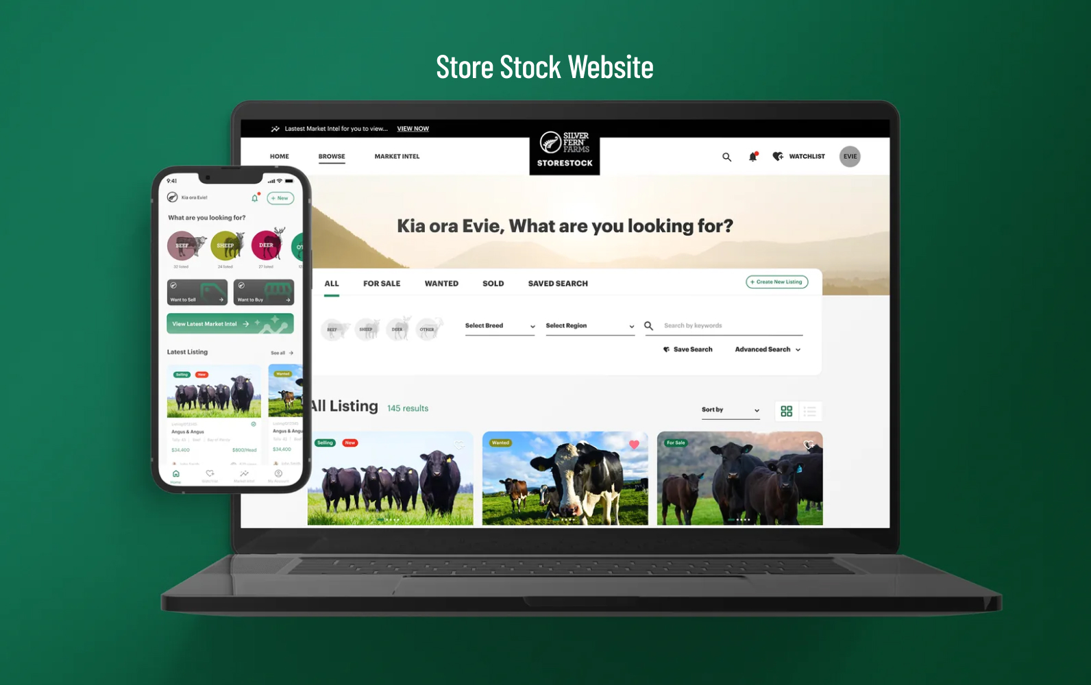 Silver Fern Farms digital design system components and typography rules