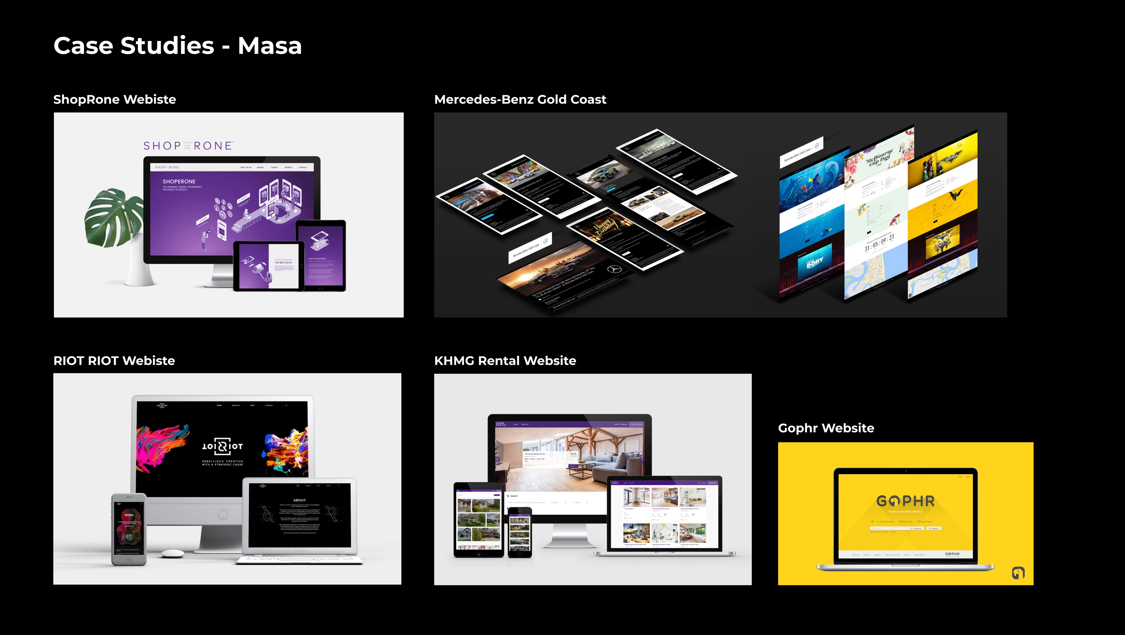 Web and brand work archive